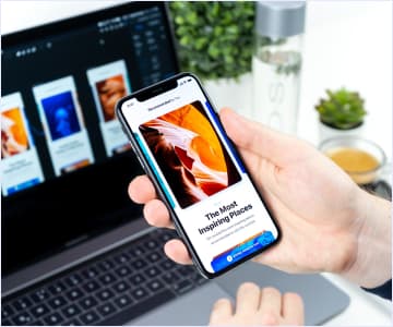 Web design for mobile phone